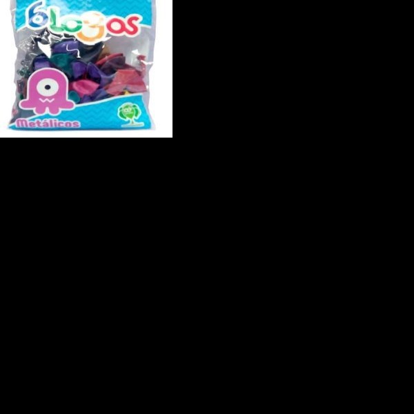 GLOBOS METALLICBLOGOS 9 BOL.C50 COL. SURTIDO C.100